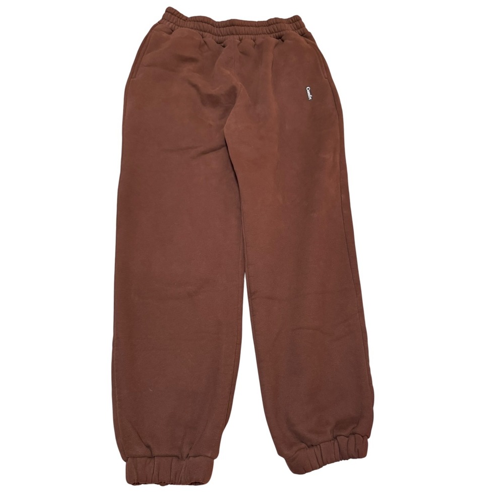 Comfrt Cloud Fleece Oversized Joggers Sweatpants Chocolate Brown Unisex Size L